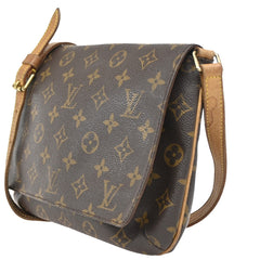 Louis Vuitton Musette Tango Handbag Monogram Canvas