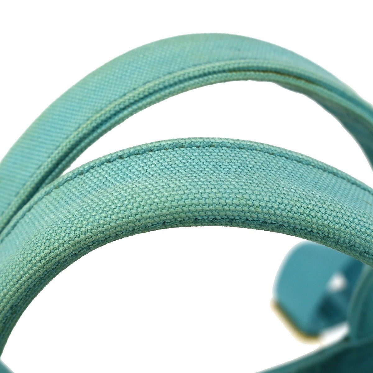 Prada Canapa Tote Rhinestone Embellished Canvas