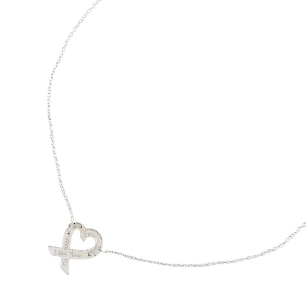 Tiffany & Co. Paloma Picasso Loving Heart Pendant Necklace Silver 925