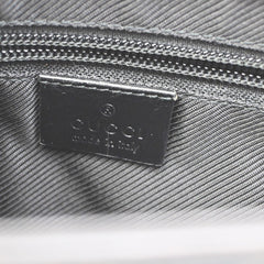 Gucci Vintage Flat Messenger Bag GG Canvas and Leather