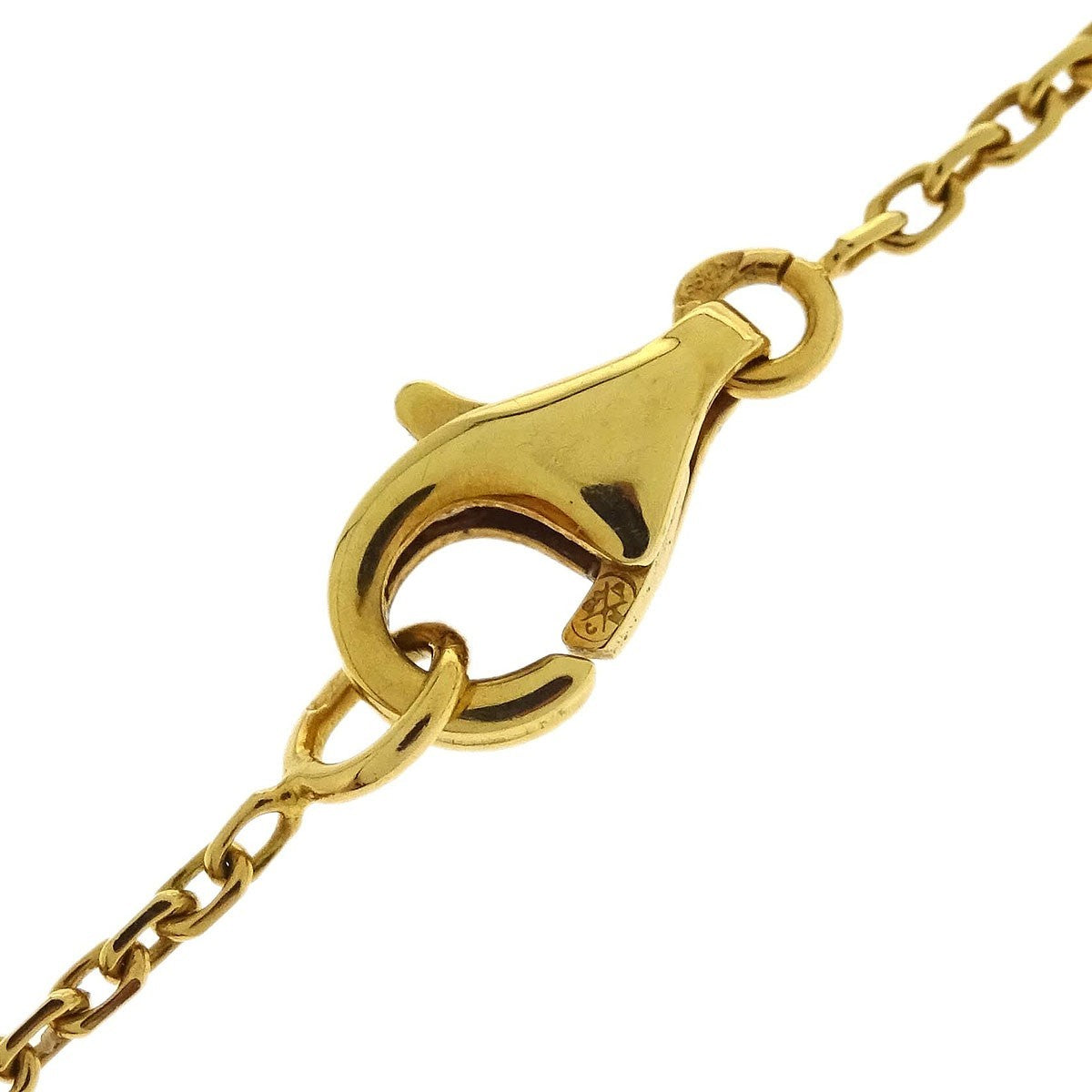 Van Cleef & Arpels Vintage Alhambra Pendant Necklace 18K Yellow Gold and Onyx