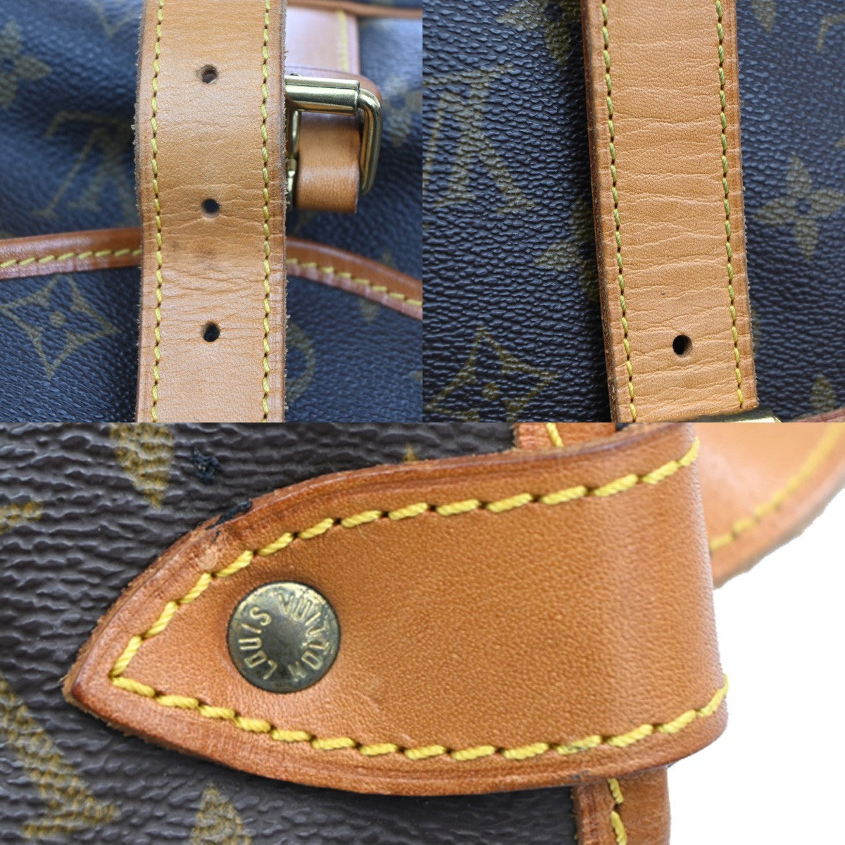 Louis Vuitton Saumur Handbag Monogram Canvas