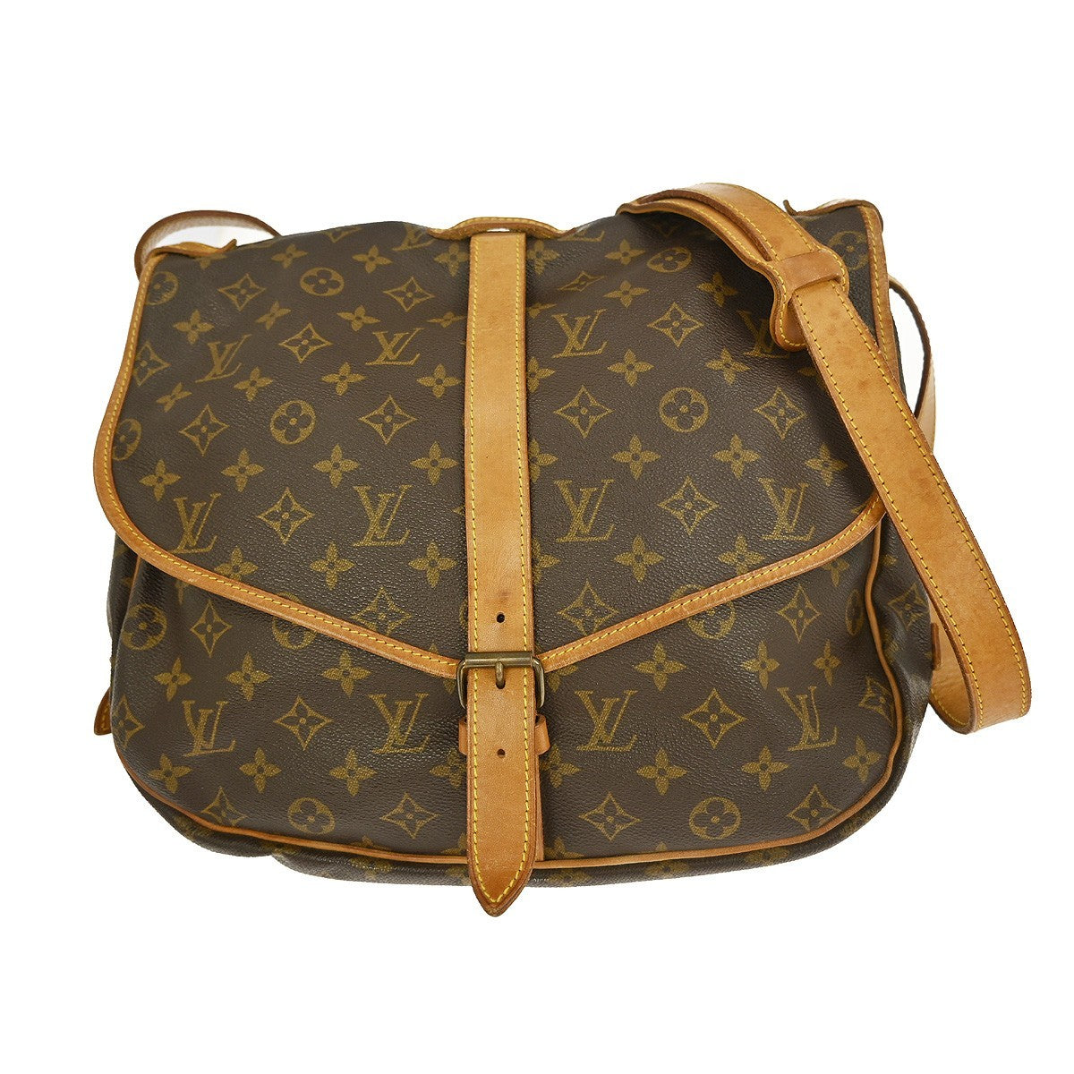 Louis Vuitton Saumur Handbag Monogram Canvas