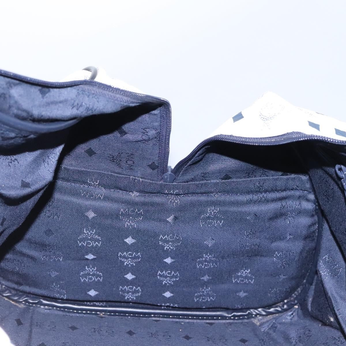 MCM Visetos Handbag Canvas and Leather