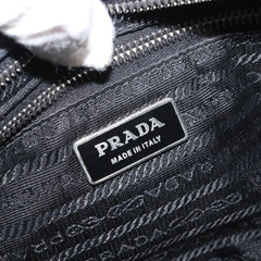Prada Double Pocket Buckle Flap Bag Tessuto with Leather
