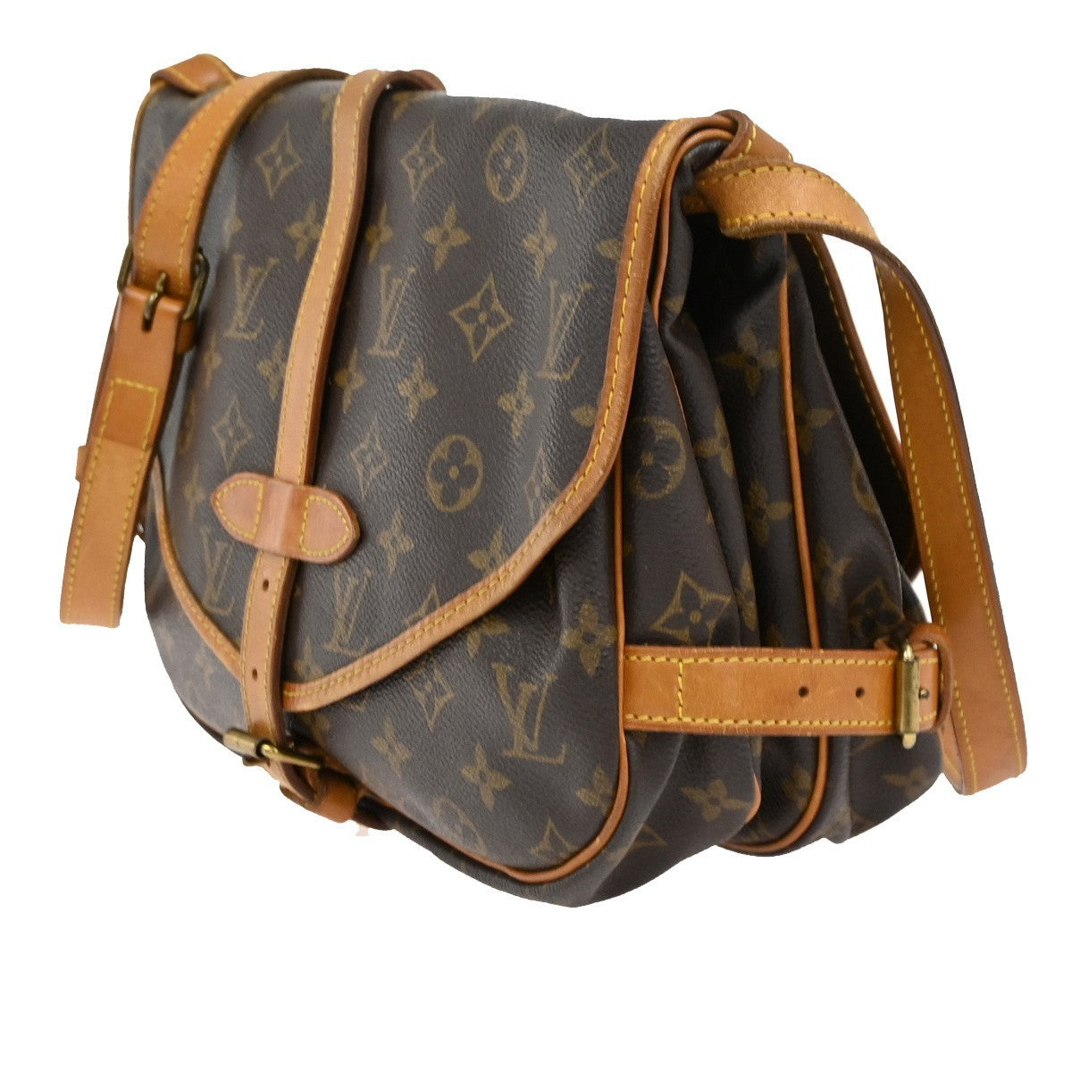 Louis Vuitton Saumur Handbag Monogram Canvas