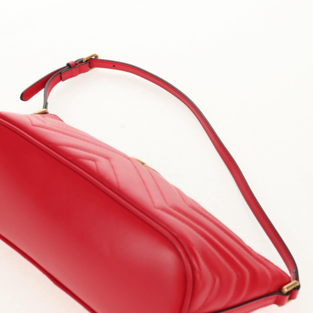 Gucci GG Marmont Pochette Shoulder Bag Matelasse Leather