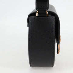 Versace Virtus Flap Messenger Bag Leather