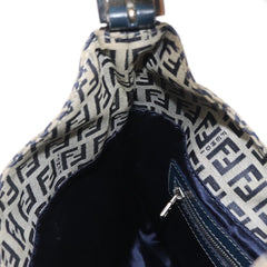 Fendi Belted Flap Shoulder Bag Zucchino Coated Canvas