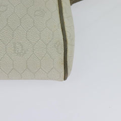 Christian Dior Vintage Honeycomb Zip Pouch Coated Canvas