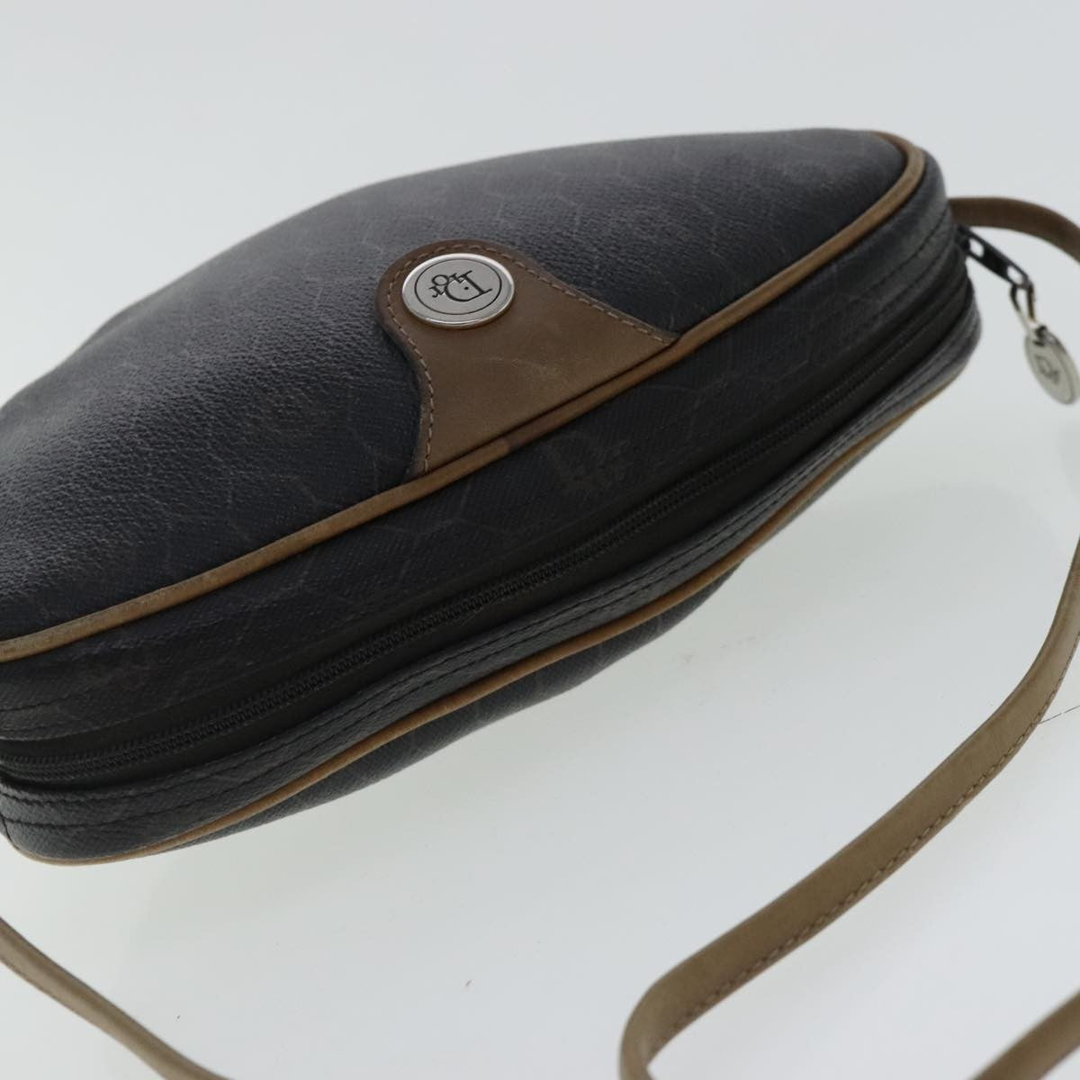 Christian Dior Vintage Honeycomb Shoulder Bag Canvas