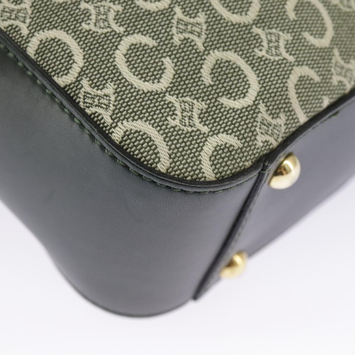 Celine C Macadam Handbag Canvas