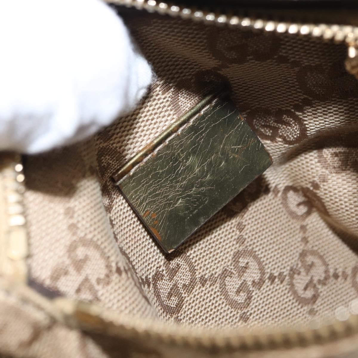 Gucci Vintage Double Belt Bag GG Canvas with Leather