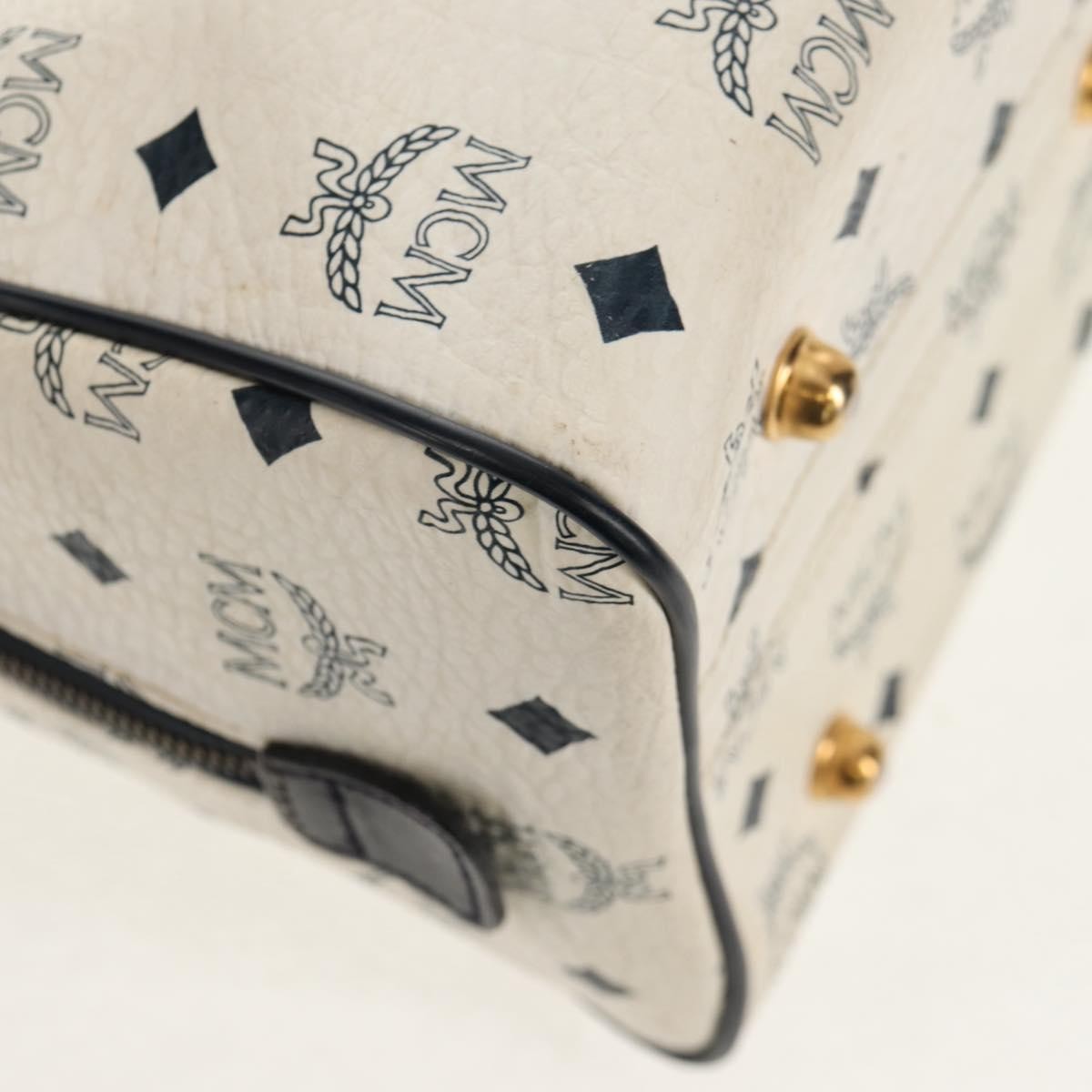 MCM Visetos Handbag Canvas and Leather