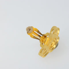 Chanel CC Hoop Clip-On Earrings Metal