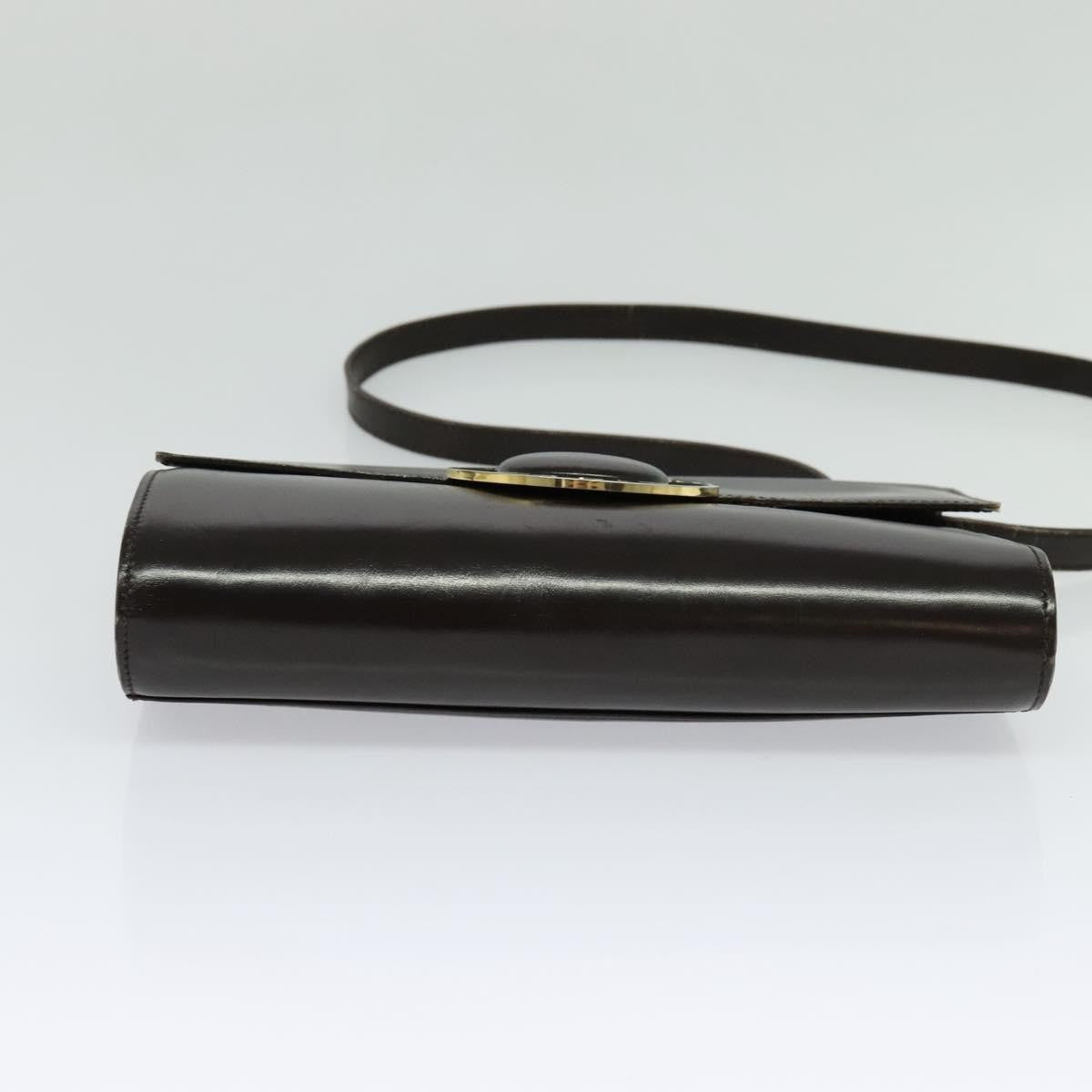 Celine Vintage Circle Logo Crossbody Bag Leather