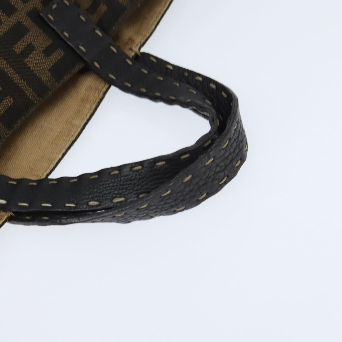 Fendi Open Shopping Tote Zucca Canvas