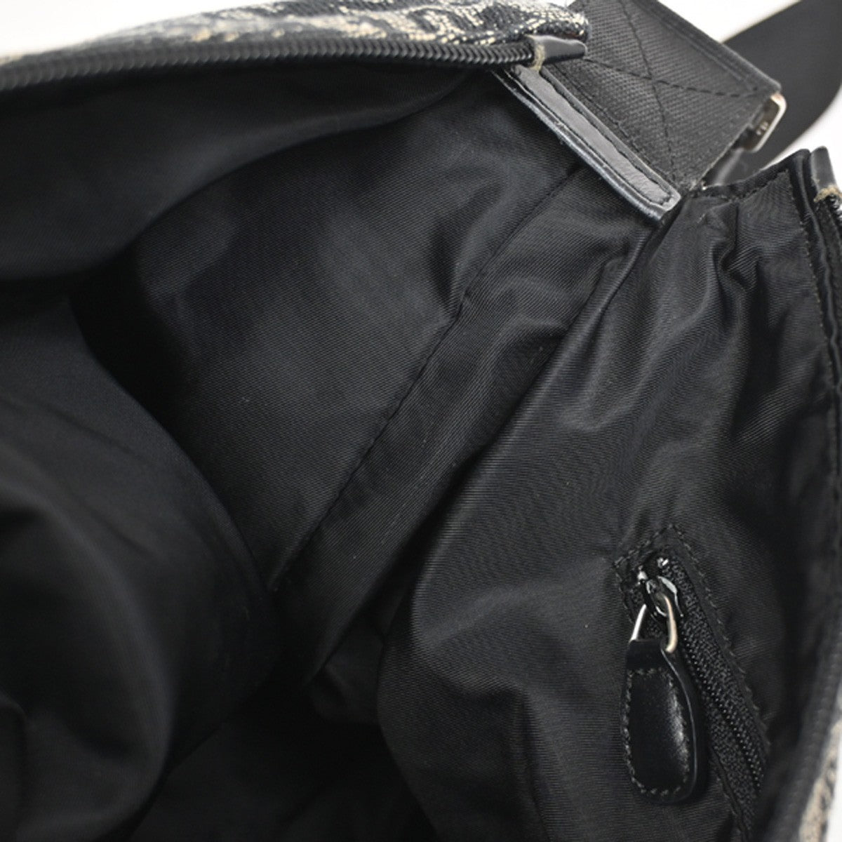 Christian Dior Vintage Trotter Messenger Bag Diorissimo Canvas