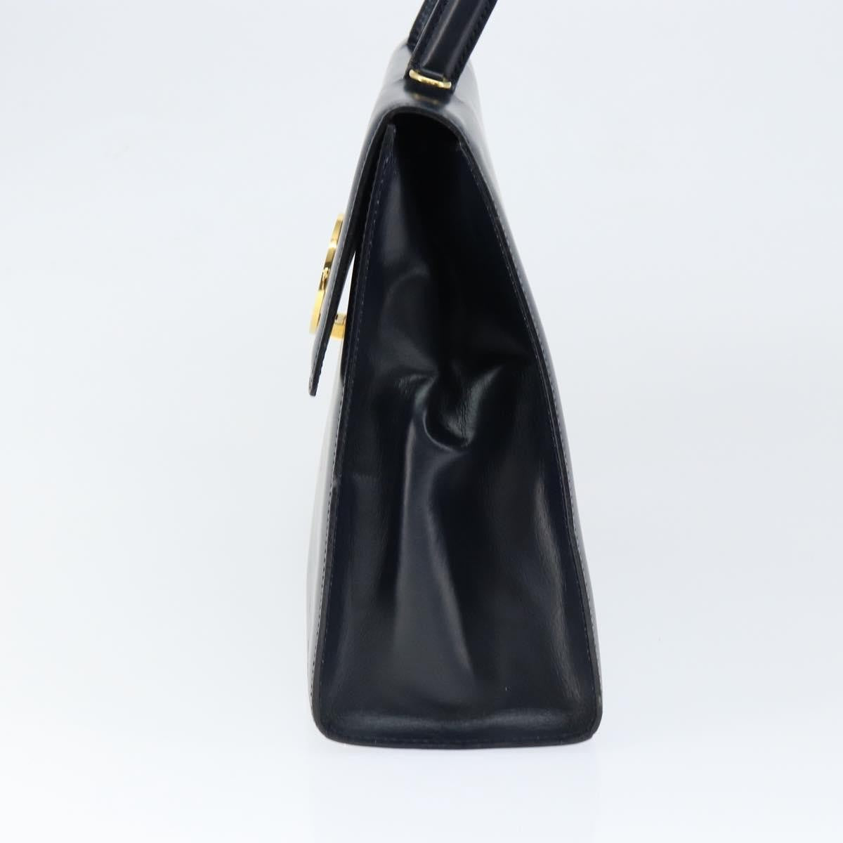 Celine Circle Logo Handbag Leather