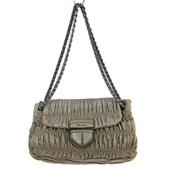 Prada Gaufre Chain Flap Shoulder Bag Nappa Leather