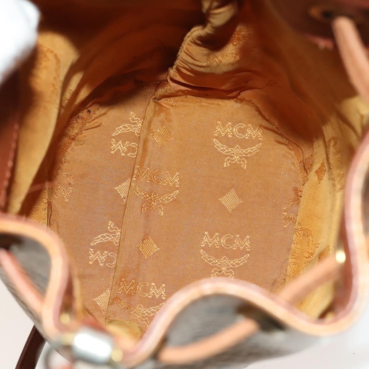 MCM Drawstring Shoulder Bag Leather