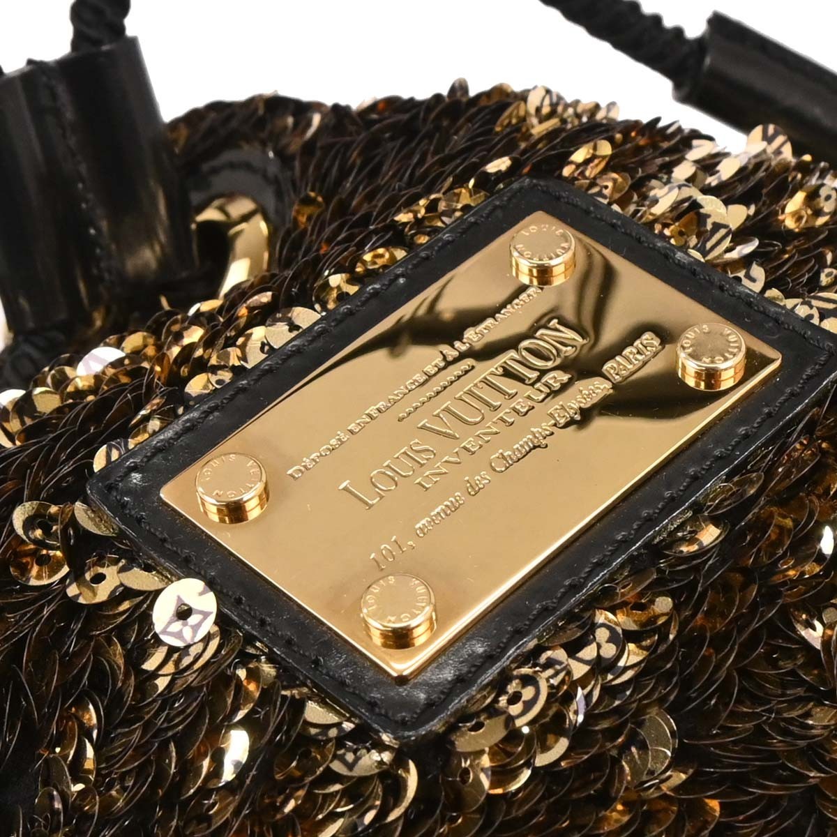 Louis Vuitton Noe Rococo Handbag Sequins