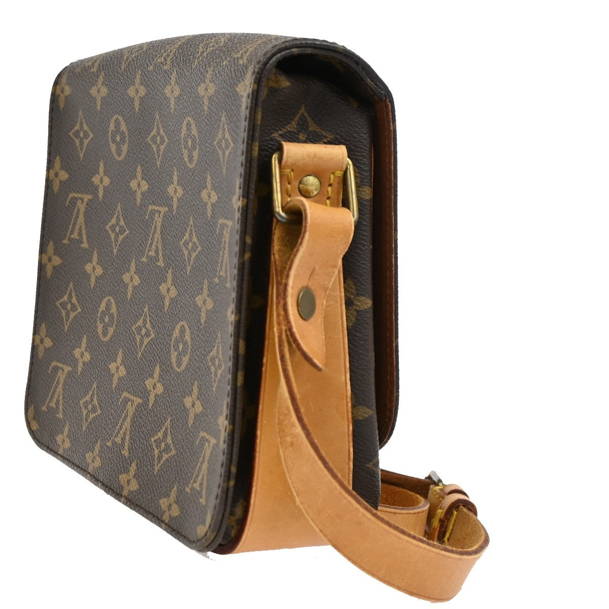 Louis Vuitton Cartouchiere Handbag Monogram Canvas