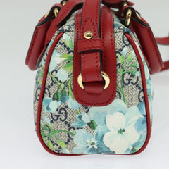 Gucci Convertible Boston Bag Blooms Print GG Coated Canvas