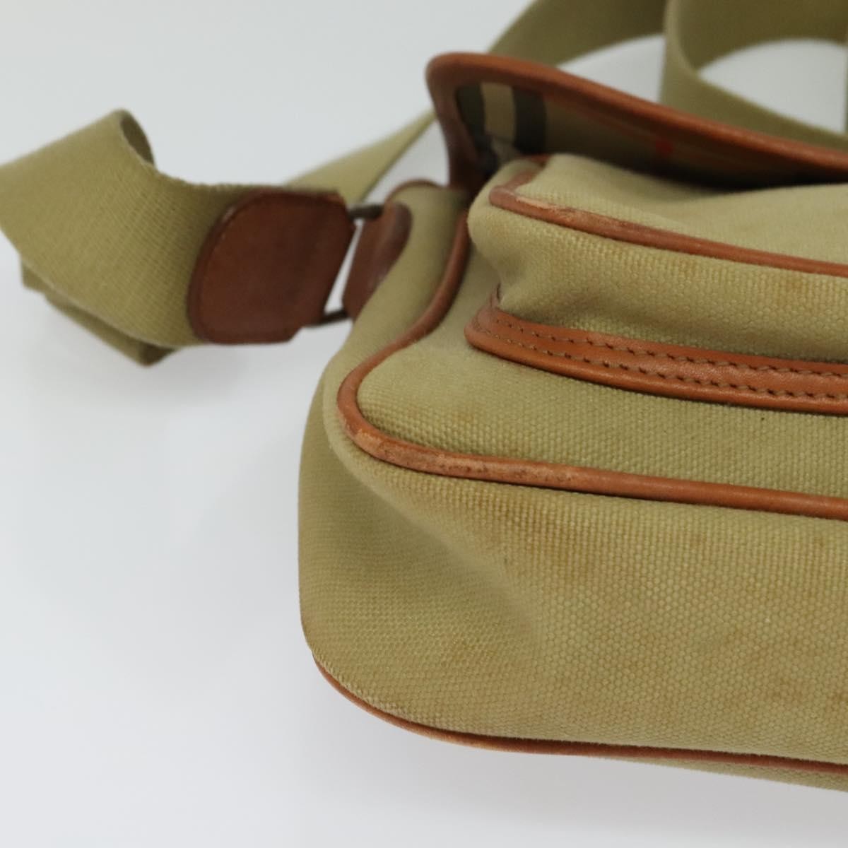 Burberry Front Pocket Messenger Bag Canvas