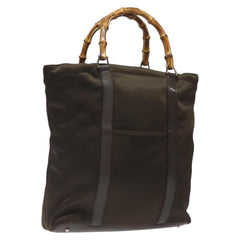 Gucci Vintage Bamboo Handle Tote Nylon