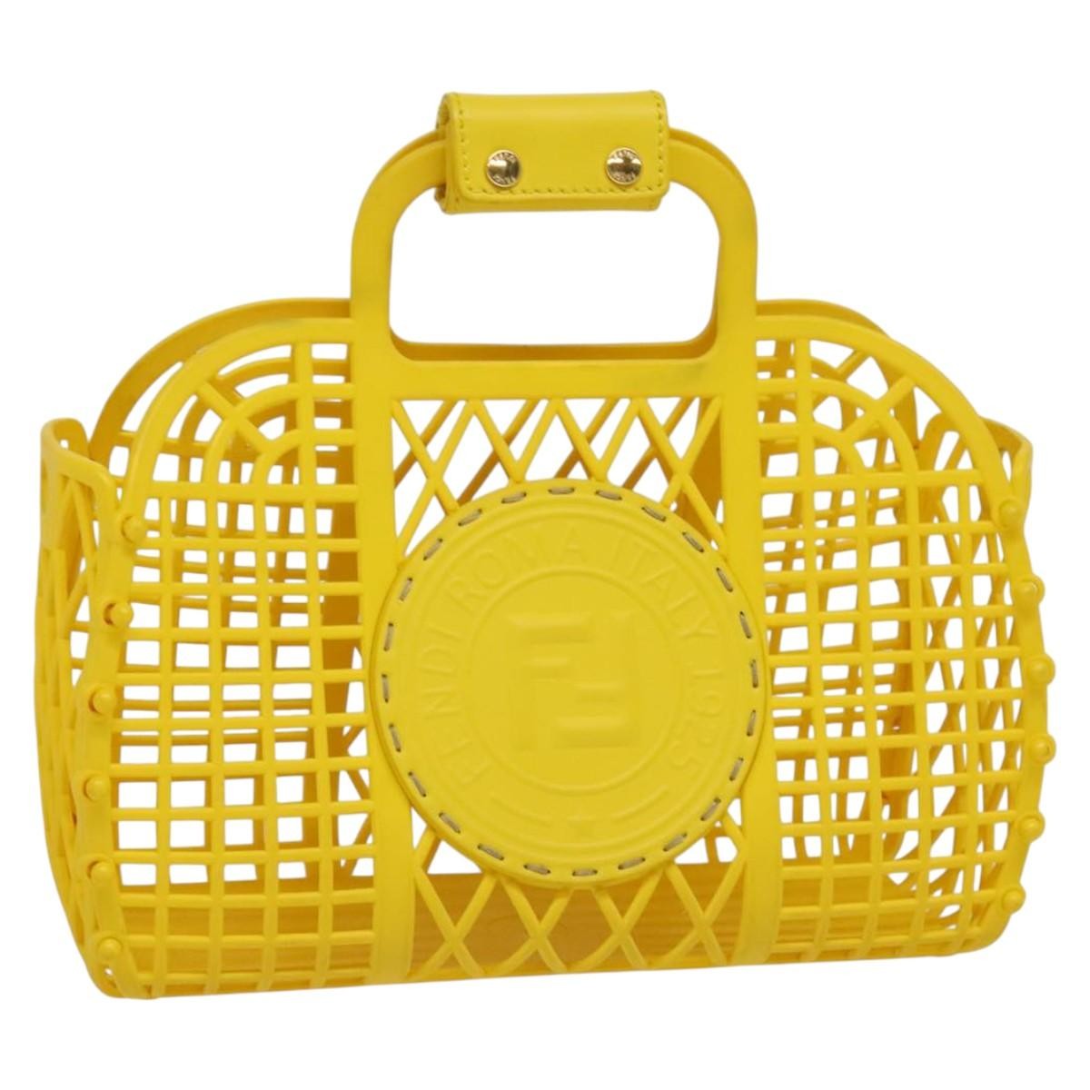 Fendi FF Logo Stamp Basket Tote PVC