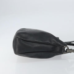 Gucci Vintage Bamboo Handle Open Hobo Leather