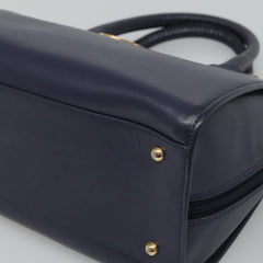 Celine Circle Logo Handbag Leather