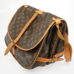 Louis Vuitton Saumur Handbag Monogram Canvas