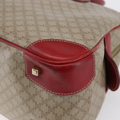 Celine Vintage Macadam Handbag Canvas and Leather