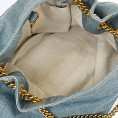 Gucci Soho Chain Strap Shoulder Bag Denim