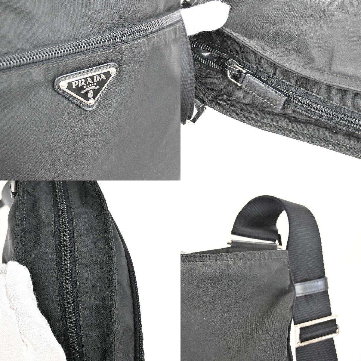Prada Front Pocket Messenger Bag Tessuto