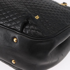 Bally Vintage Chain Shoulder Bag Quilted Leather