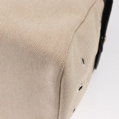 Hermes Sac de Transport pour Chiens Pet Dog Carrier Toile with Leather