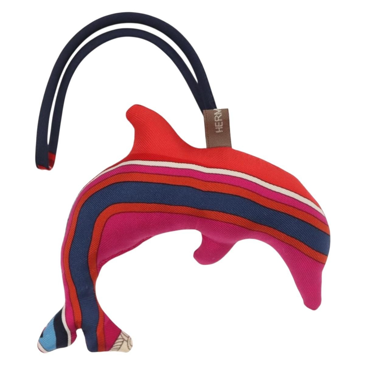 Hermes Petit H Dolphin Bag Charm Silk