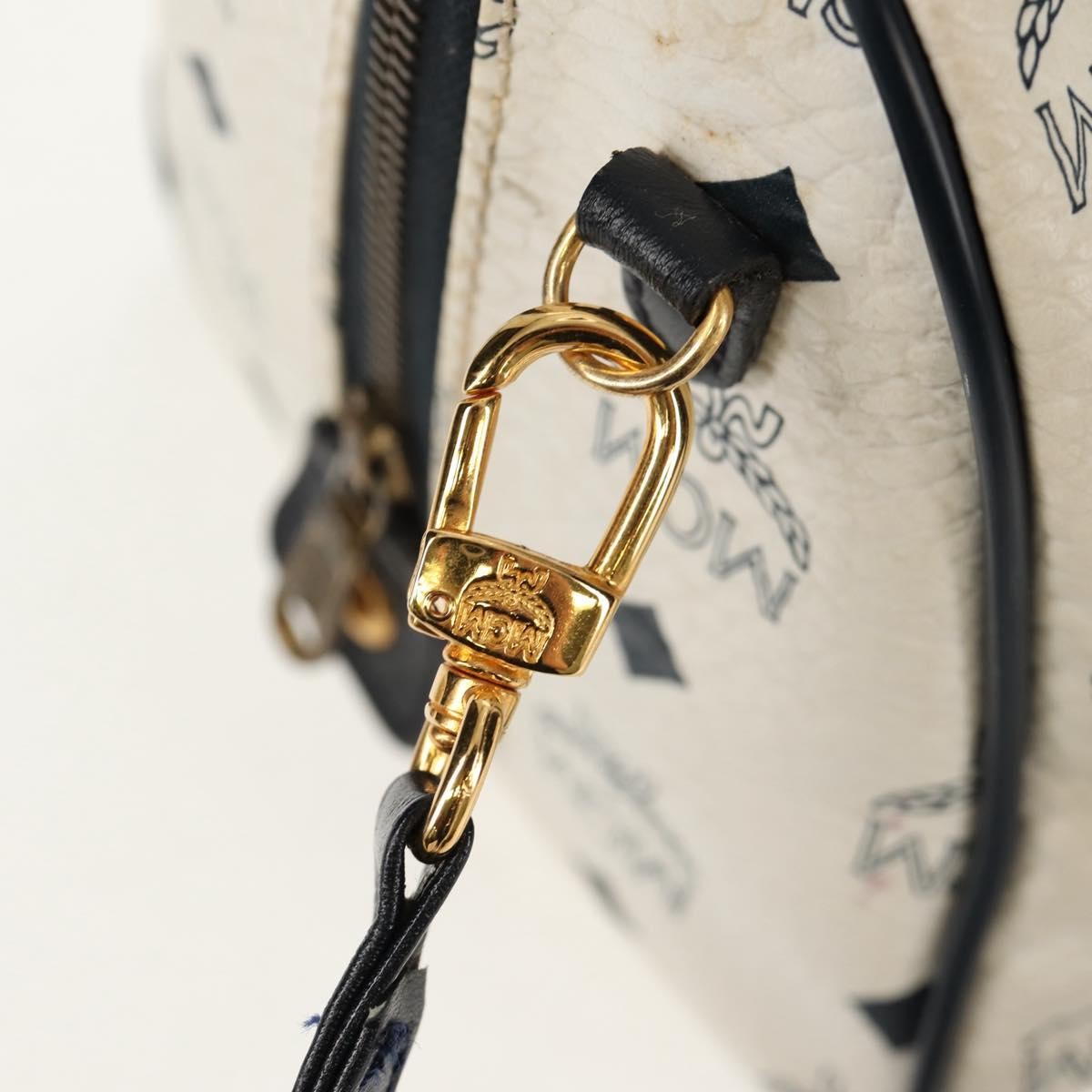 MCM Visetos Handbag Canvas and Leather