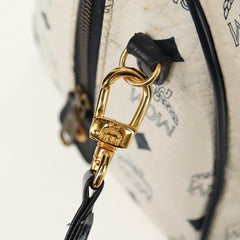 MCM Visetos Handbag Canvas and Leather