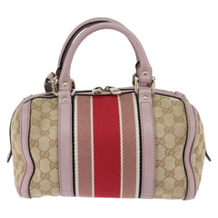 Gucci Vintage Web Boston Bag GG Canvas