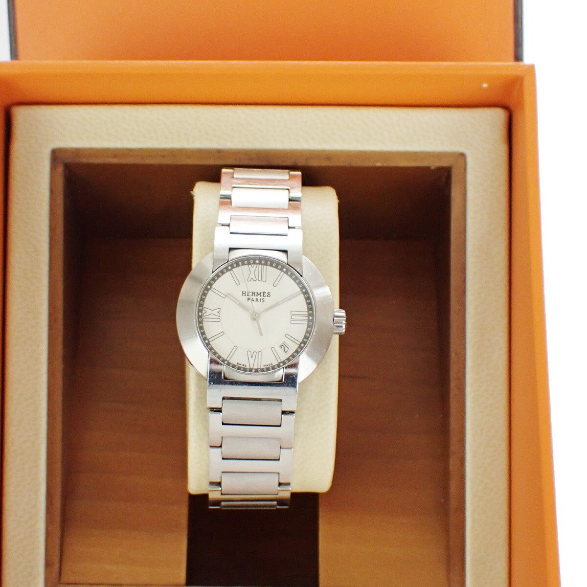 Hermes Nomade Quartz Watch Stainless Steel
