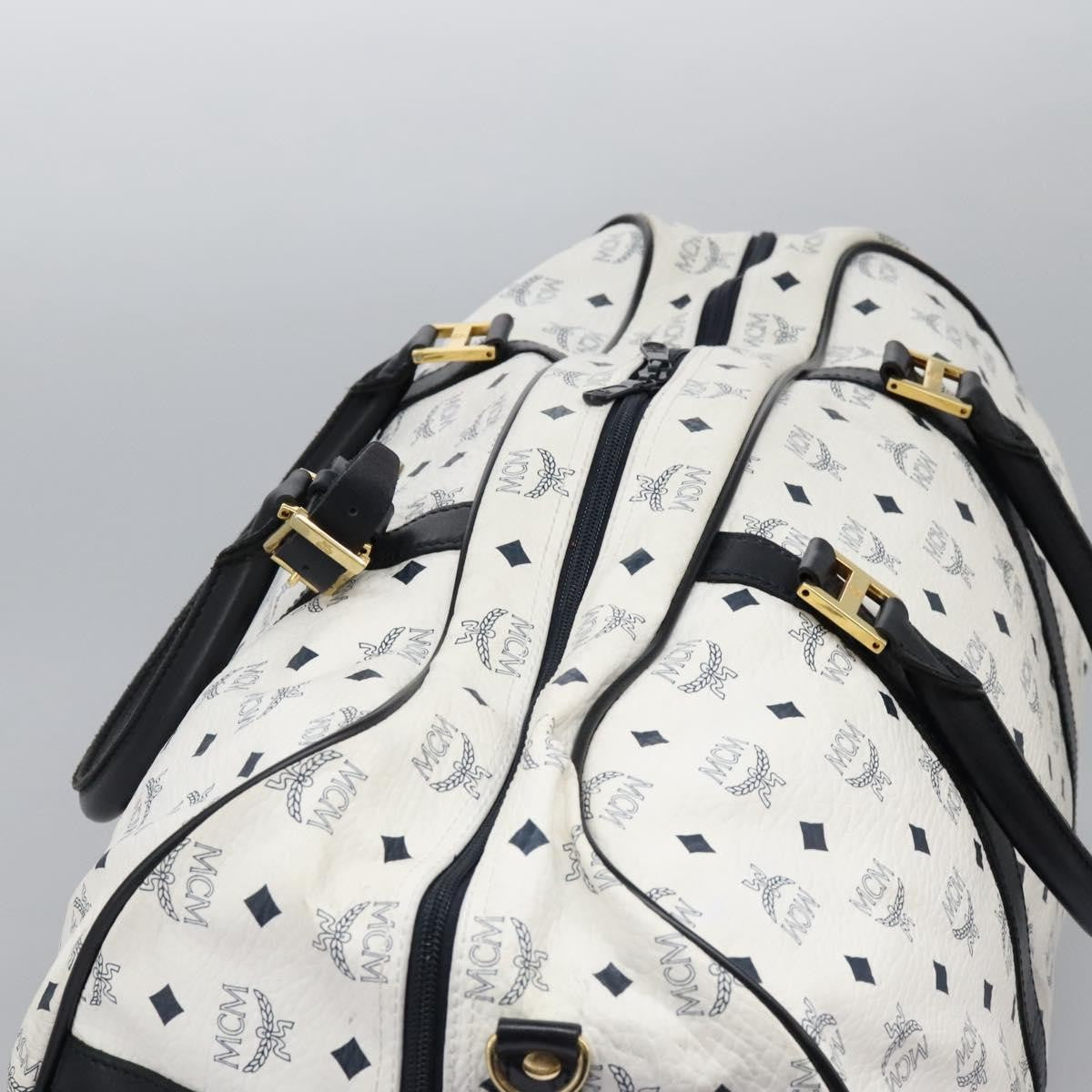 MCM Visetos Handbag Canvas and Leather