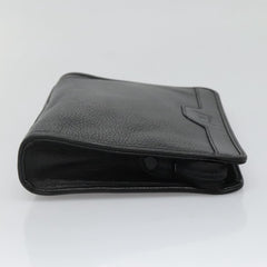 Burberry Zip Clutch Leather