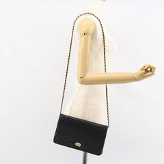 Bally Vintage Chain Shoulder Bag Quilted Leather