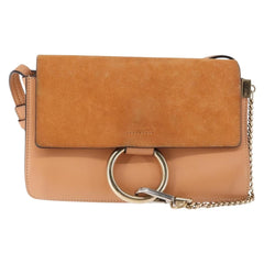 Chloe Faye Shoulder Bag Leather and Suede