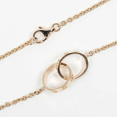 Cartier Love Interlocking Necklace 18K Rose Gold