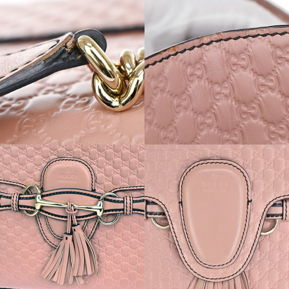 Gucci Emily Chain Flap Bag Microguccissima Leather